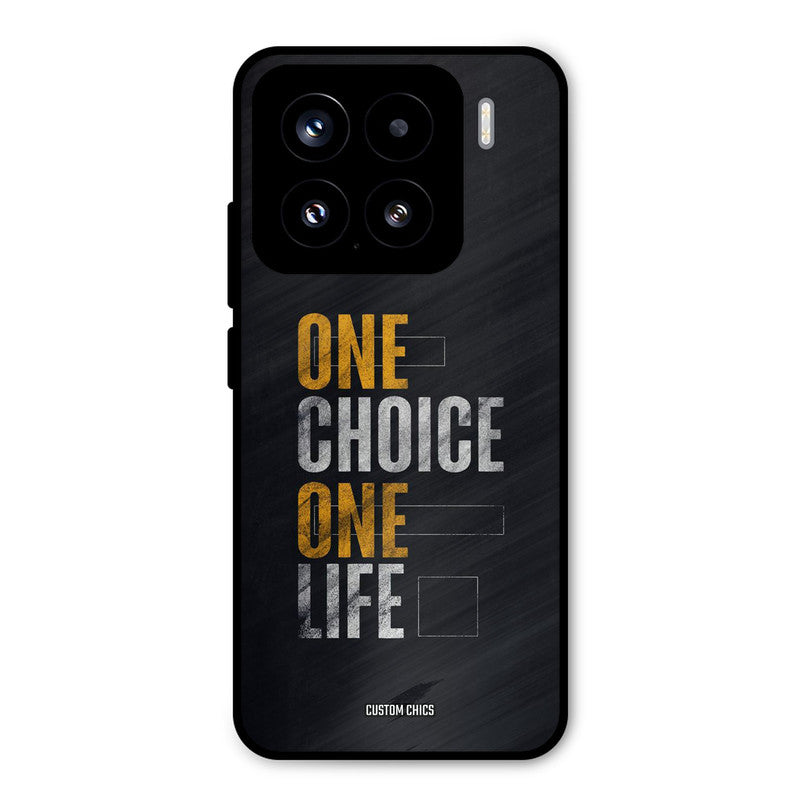 One Life Xiaomi 15 5G Mobile Back Cover - Typography PrintShield Case