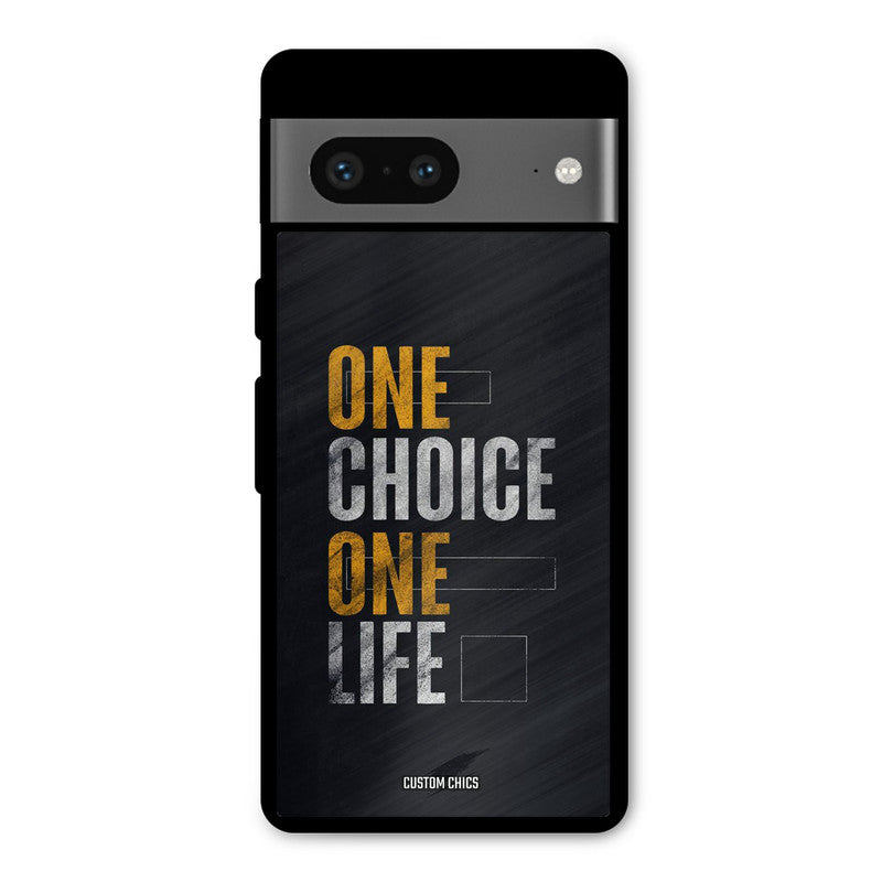 One Life Google Pixel 7 Mobile Back Cover - Typography PrintShield Case