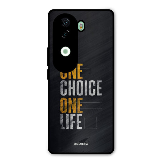 One Life iQOO Z9s Mobile Back Cover - Typography PrintShield Case