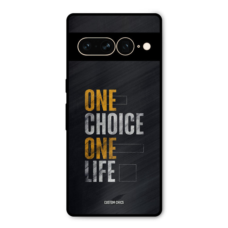 One Life Google Pixel 7 Pro Mobile Back Cover - Typography PrintShield Case