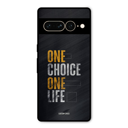 One Life Google Pixel 7 Pro Mobile Back Cover - Typography PrintShield Case