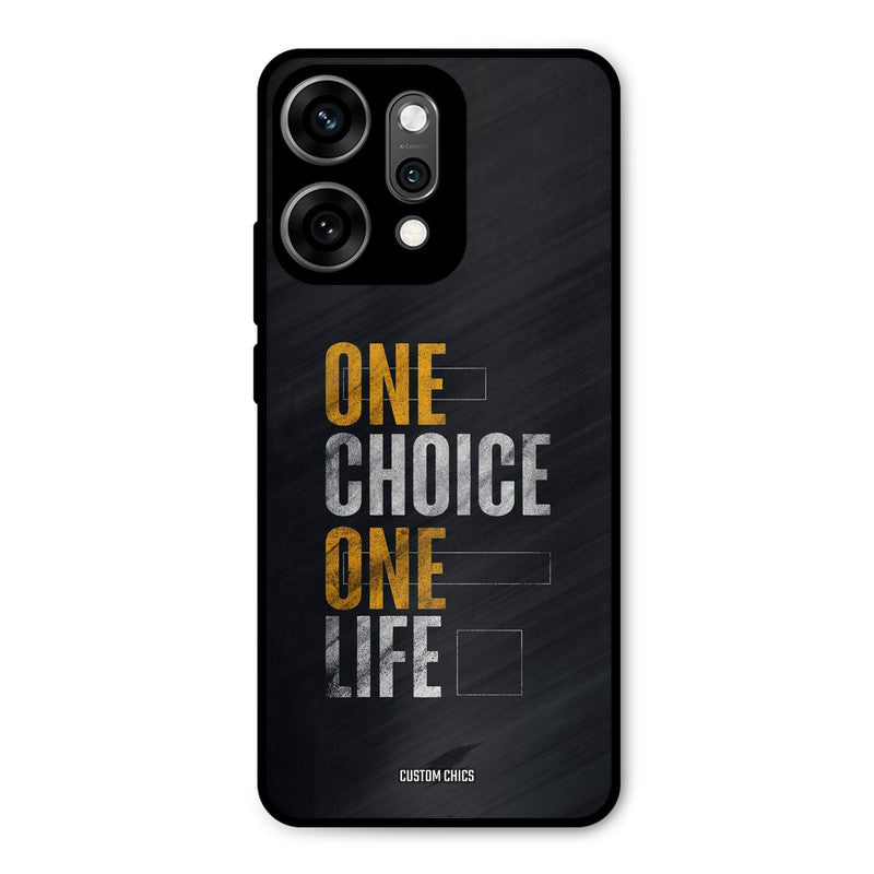 One Life Oppo Reno 14 Pro Mobile Back Cover - Typography PrintShield Case