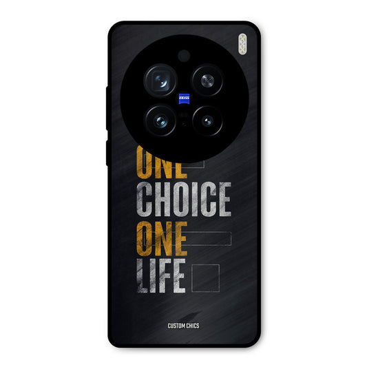 One Life Vivo X200 Pro Mobile Back Cover - Typography PrintShield Case