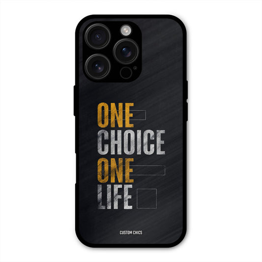 One Life iPhone 16 Pro Mobile Back Cover - Typography PrintShield Case