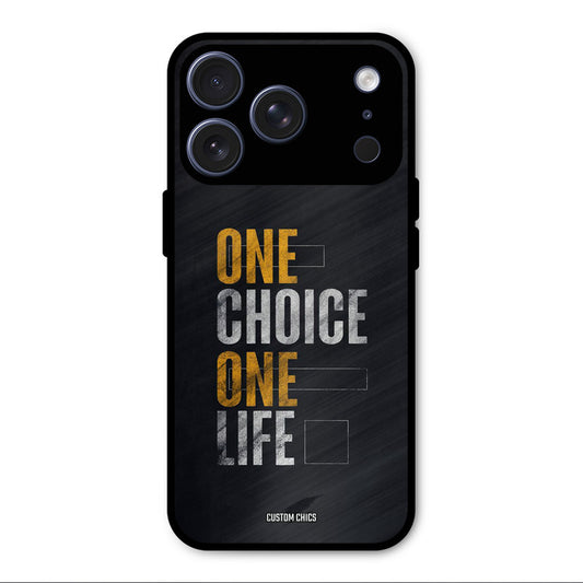 One Life iPhone 17 Pro Max Mobile Back Cover - Typography PrintShield Case