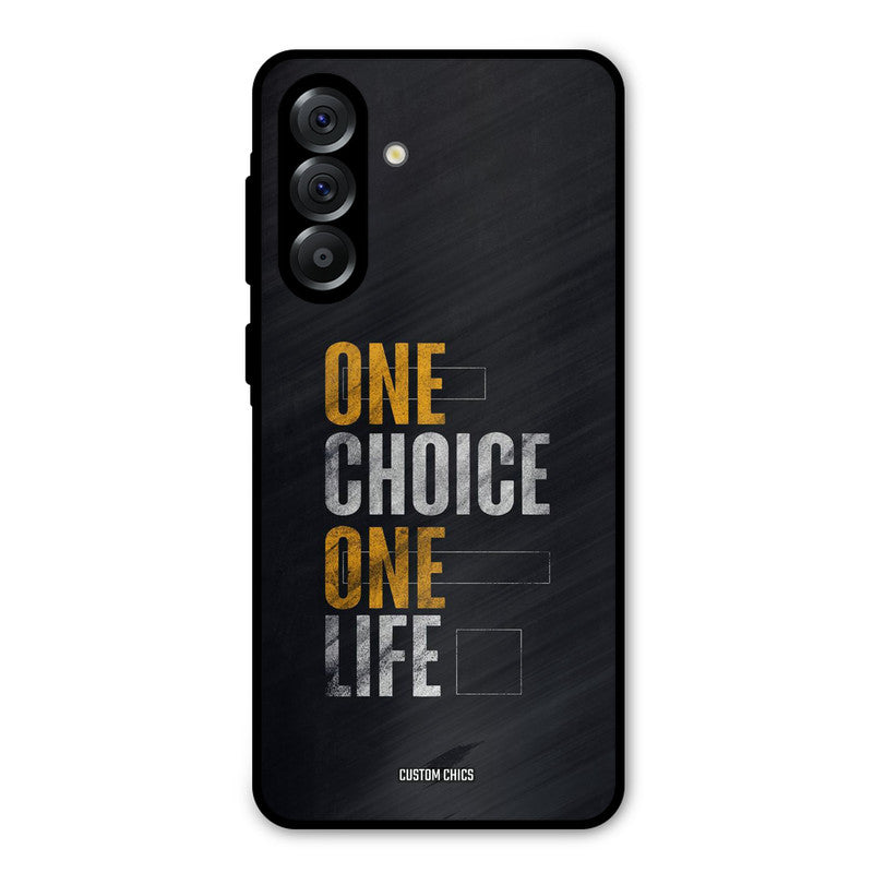 One Life Samsung Galaxy A36 Mobile Back Cover - Typography PrintShield Case