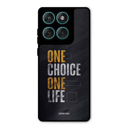 One Life Motorola Edge 60 Fusion Mobile Back Cover - Typography PrintShield Case