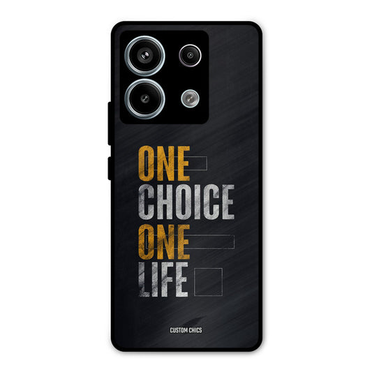 One Life Redmi Note 13 Pro 5G Mobile Back Cover - Typography PrintShield Case