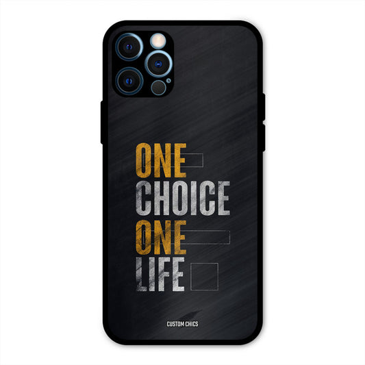 One Life iPhone 12 Pro Mobile Back Cover - Typography PrintShield Case