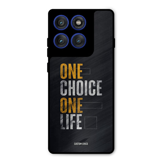 One Life Motorola Edge 60 Pro Mobile Back Cover - Typography PrintShield Case