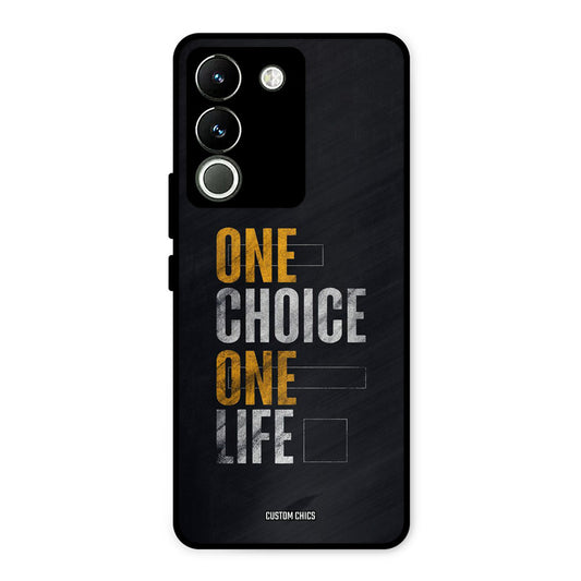 One Life Vivo Y200 Mobile Back Cover - Typography PrintShield Case