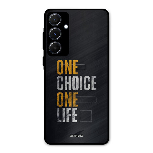 One Life Samsung Galaxy A55 5G Mobile Back Cover - Typography PrintShield Case