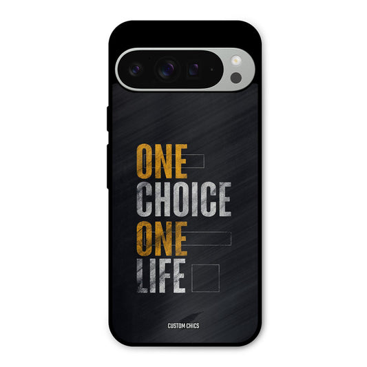 One Life Google Pixel 9 Pro XL Mobile Back Cover - Typography PrintShield Case