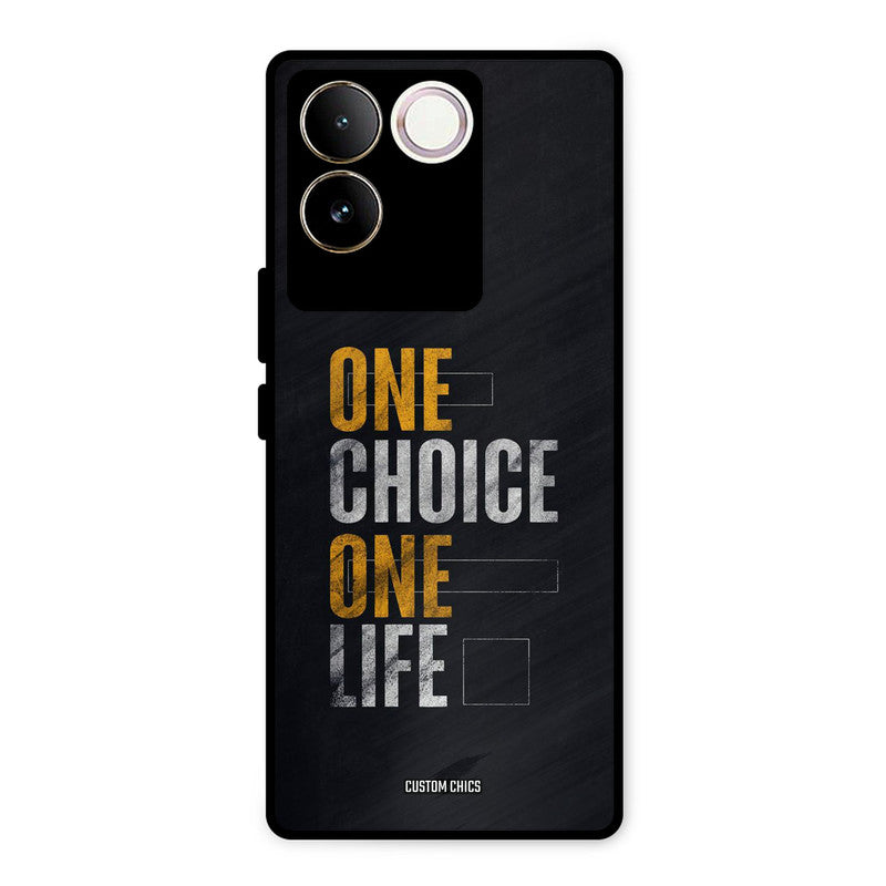 One Life Vivo T2 Pro Mobile Back Cover - Typography PrintShield Case