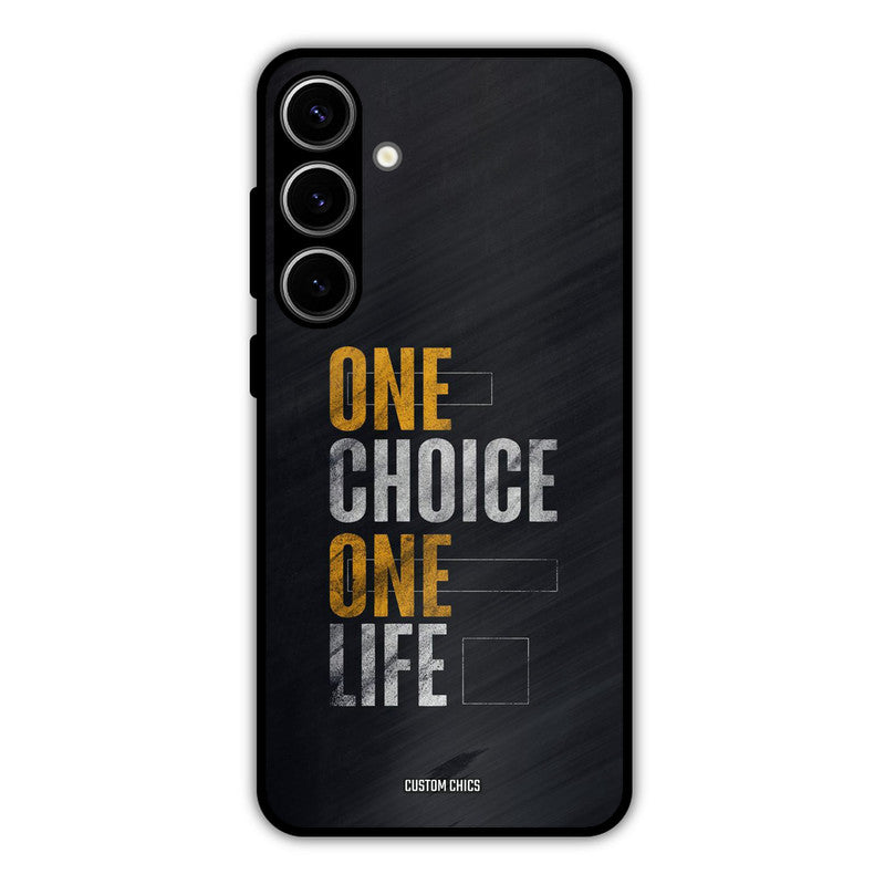 One Life Samsung Galaxy S24 Plus Mobile Back Cover - Typography PrintShield Case