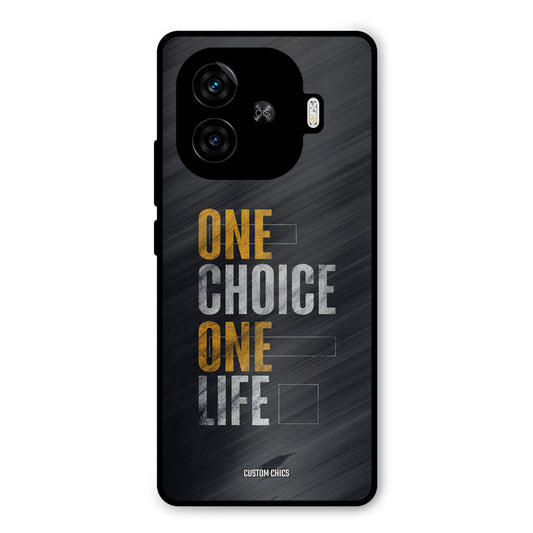 One Life iQoo Neo 10R Mobile Back Cover - Typography PrintShield Case