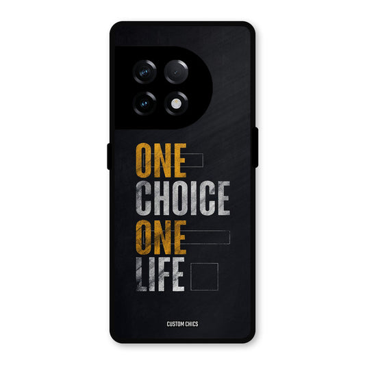 One Life OnePlus 11R Mobile Back Cover - Typography PrintShield Case