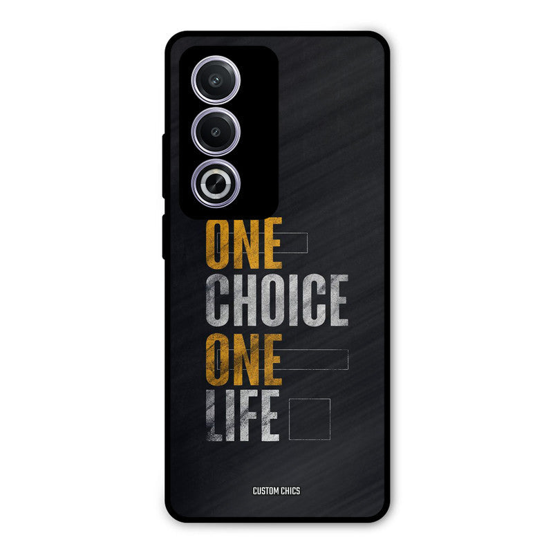 One Life Oppo K12x Mobile Back Cover - Typography PrintShield Case