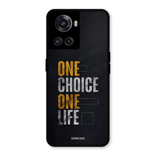 One Life OnePlus 10R Mobile Back Cover - Typography PrintShield Case