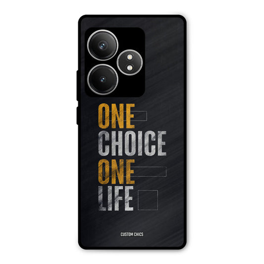 One Life Realme GT 6T Mobile Back Cover - Typography PrintShield Case