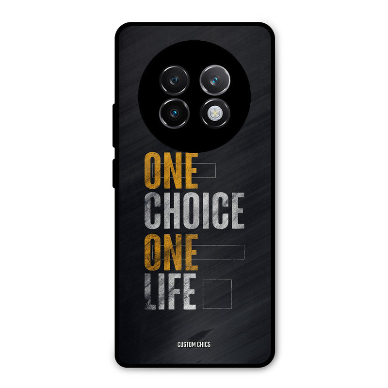One Life Realme 13 Plus Mobile Back Cover - Typography PrintShield Case