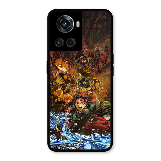 Demon Slayers OnePlus 10R Mobile Back Cover - Anime PrintShield Case