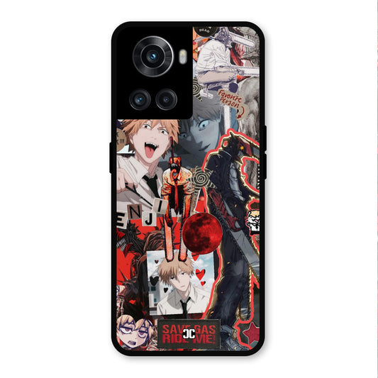 Denji Thoughts OnePlus 10R Mobile Back Cover - Anime PrintShield Case