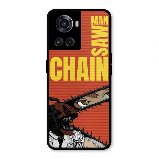 Raging Chainsaw OnePlus 10R Mobile Back Cover - Anime PrintShield Case