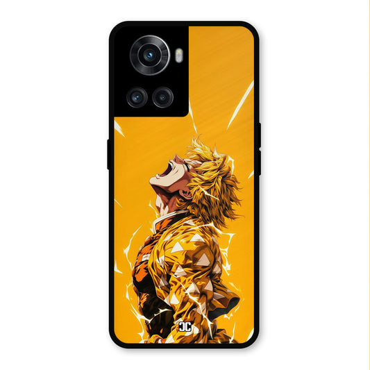 Shouting Zenitsu OnePlus 10R Mobile Back Cover - Anime PrintShield Case