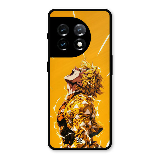 Shouting Zenitsu OnePlus 11 Mobile Back Cover - Anime PrintShield Case