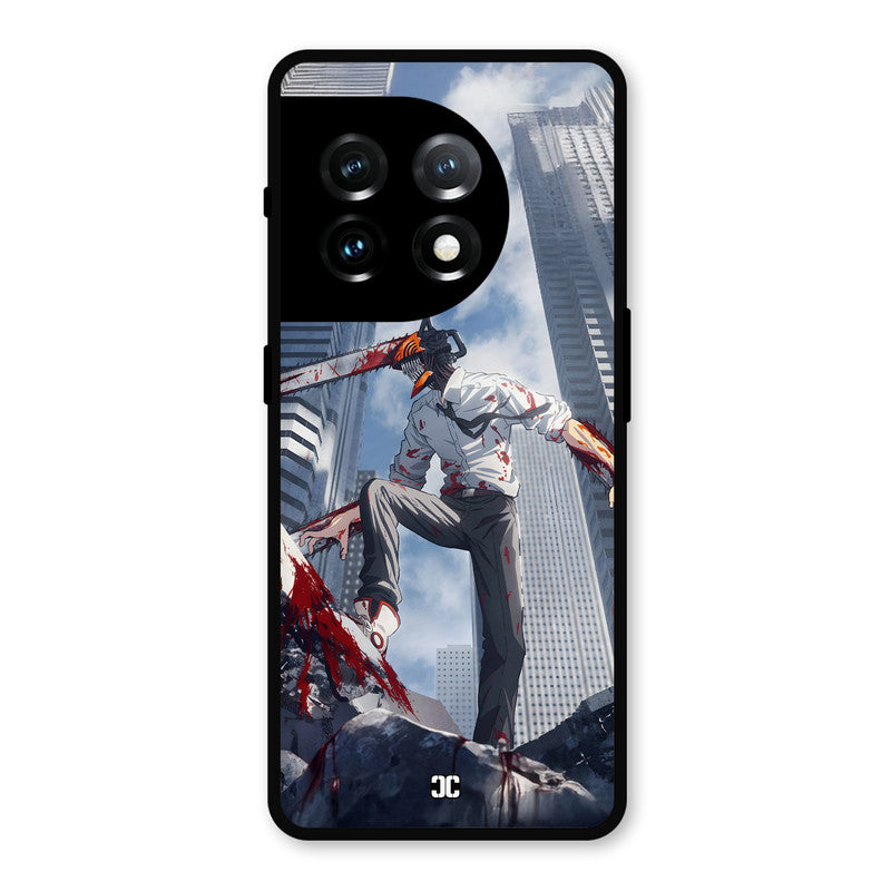 Denji Fighting OnePlus 11 Mobile Back Cover - Anime PrintShield Case