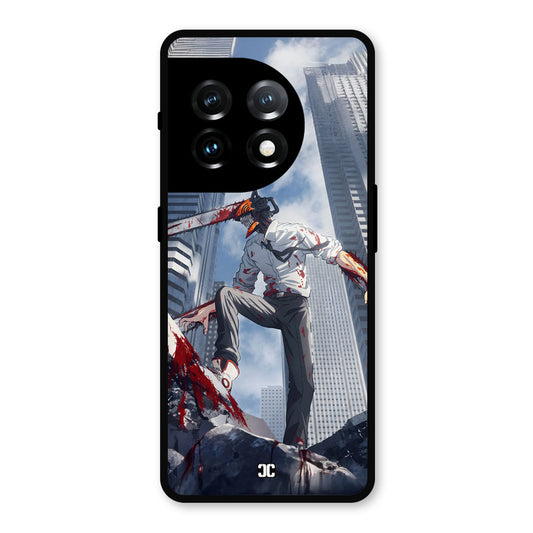 Denji Fighting OnePlus 11 Mobile Back Cover - Anime PrintShield Case