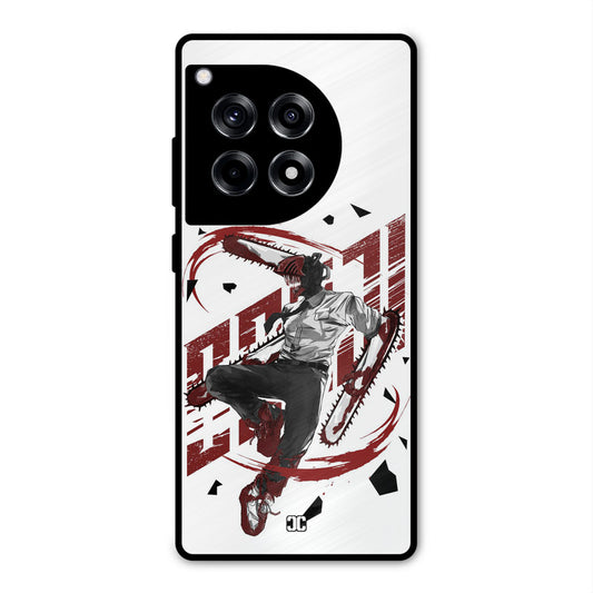 Chainsawman Typo OnePlus 12R Mobile Back Cover - Anime PrintShield Case