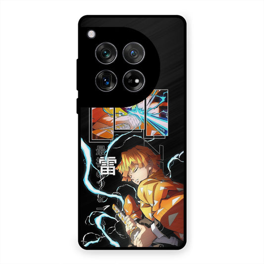 Aggressive Zenitsu OnePlus 12 Mobile Back Cover - Anime PrintShield Case