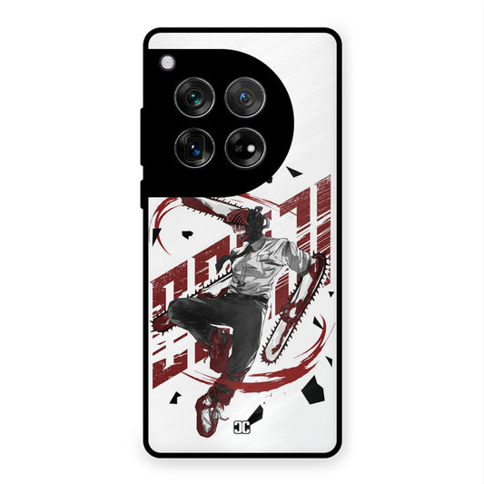 Chainsawman Typo OnePlus 12 Mobile Back Cover - Anime PrintShield Case