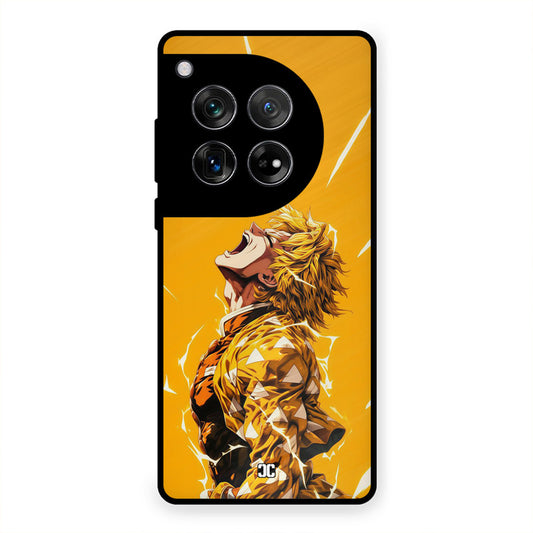 Shouting Zenitsu OnePlus 12 Mobile Back Cover - Anime PrintShield Case