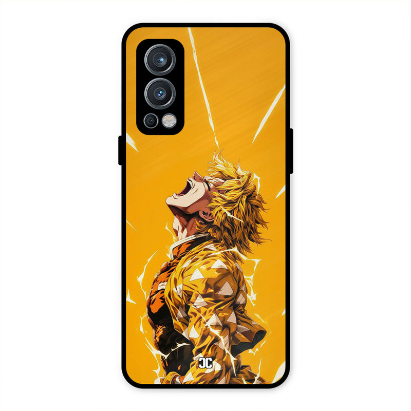 Shouting Zenitsu OnePlus Nord 2 5G Mobile Back Cover - Anime PrintShield Case