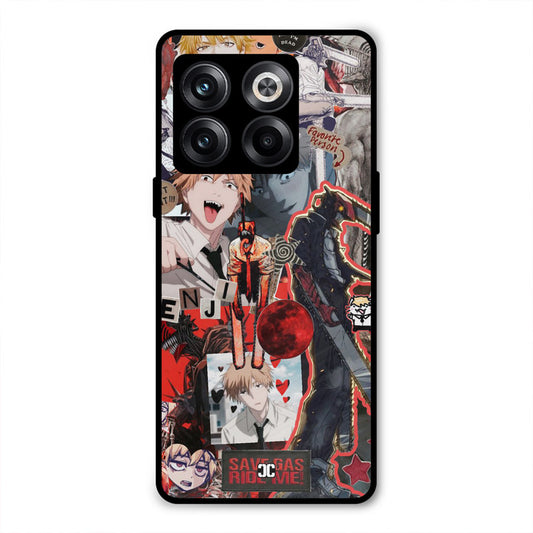 Denji Thoughts Oneplus 10T Mobile Back Cover - Anime PrintShield Case