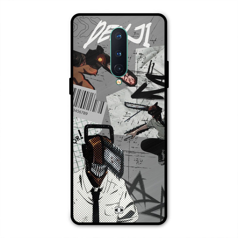 Denji Rage Oneplus 8 Mobile Back Cover - Anime PrintShield Case