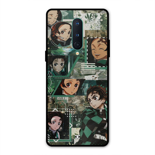 Tanjiro Thoughts Oneplus 8 Mobile Back Cover - Anime PrintShield Case