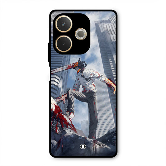 Denji Fighting Oppo A5 Pro Mobile Back Cover - Anime PrintShield Case