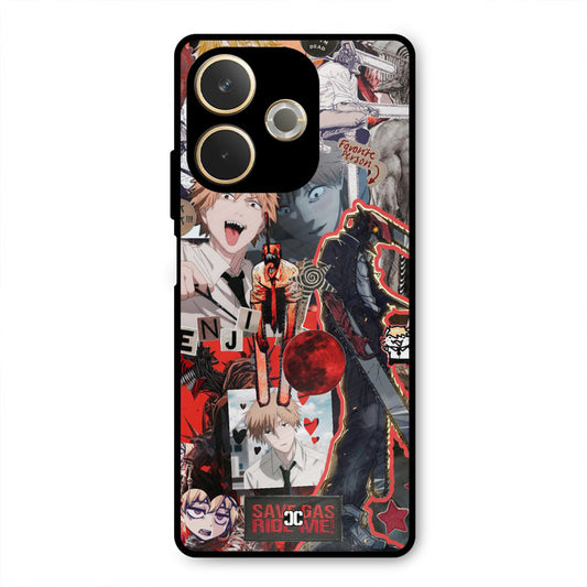 Denji Thoughts Oppo A5 Pro Mobile Back Cover - Anime PrintShield Case
