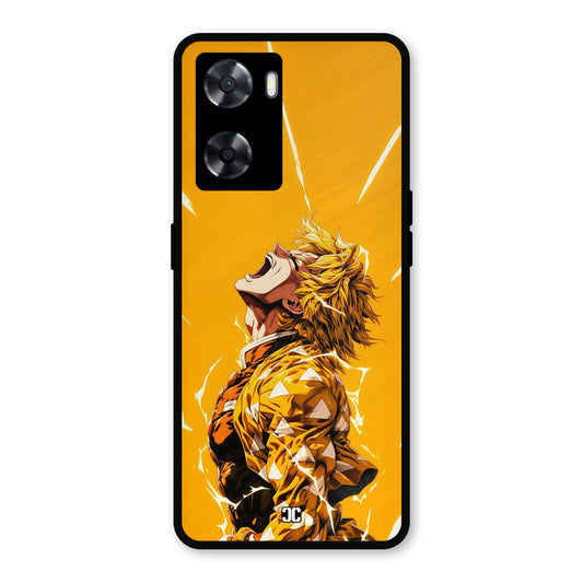 Shouting Zenitsu Oppo A57 2022 Mobile Back Cover - Anime PrintShield Case