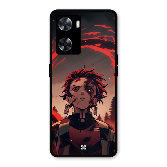Raging Tanjiro Oppo A57 2022 Mobile Back Cover - Anime PrintShield Case