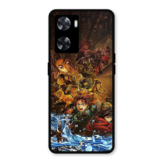 Demon Slayers Oppo A57 2022 Mobile Back Cover - Anime PrintShield Case