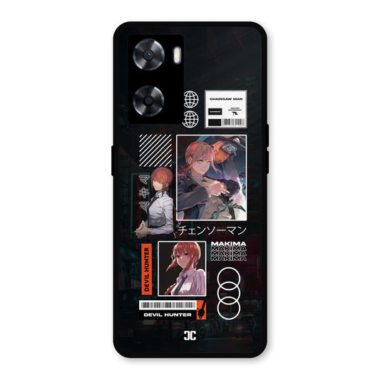 Devil Hunter Makima Oppo A57 2022 Mobile Back Cover - Anime PrintShield Case