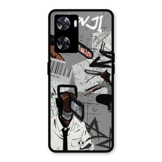 Denji Rage Oppo A57 2022 Mobile Back Cover - Anime PrintShield Case