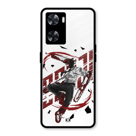 Chainsawman Typo Oppo A57 2022 Mobile Back Cover - Anime PrintShield Case