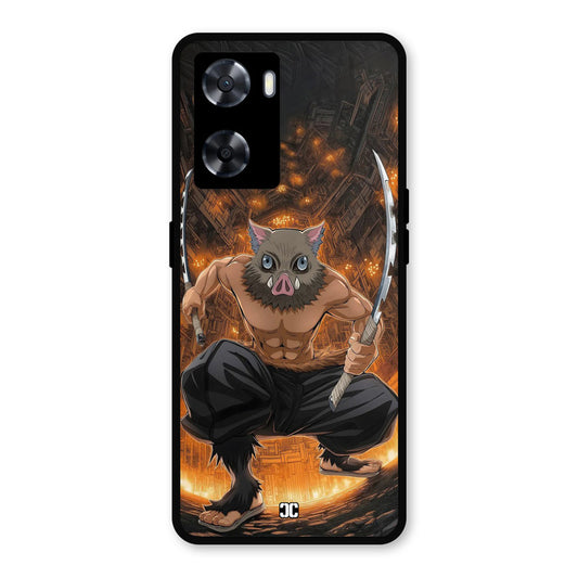 Inosuke Rage Oppo A57 2022 Mobile Back Cover - Anime PrintShield Case