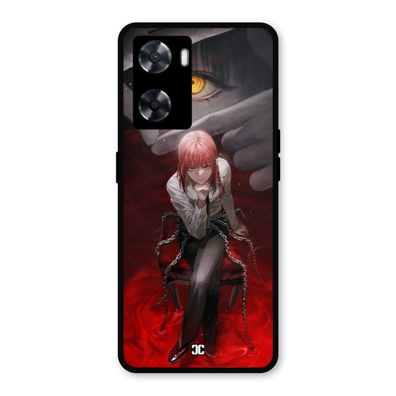 Makima Chains Oppo A57 2022 Mobile Back Cover - Anime PrintShield Case